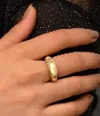 The Golden Grace - Golden Statement Ring adjustable