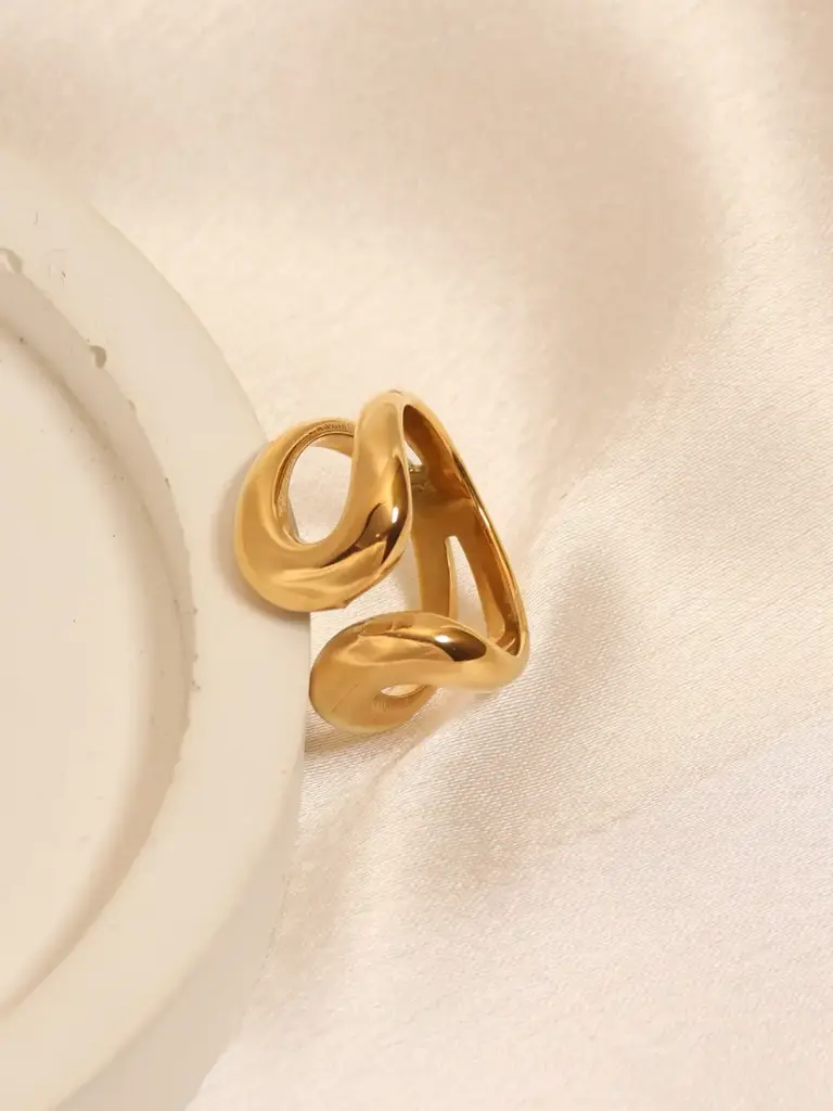 Anti Tarnish Adjustable Bold Ring