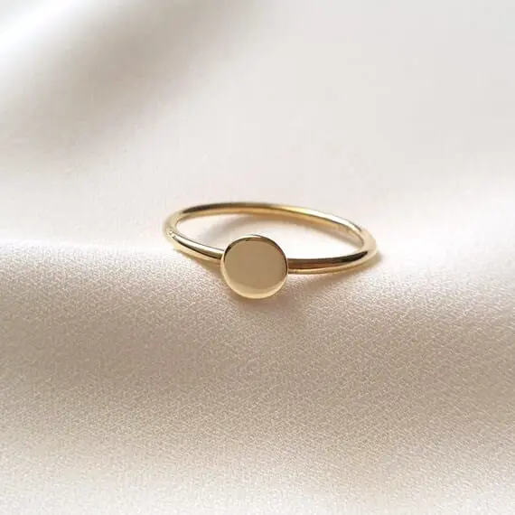 Minimalist Gold Filled Slim Band Ring