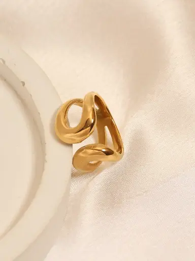 Anti Tarnish Adjustable Bold Ring