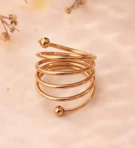Brass gold plated ring