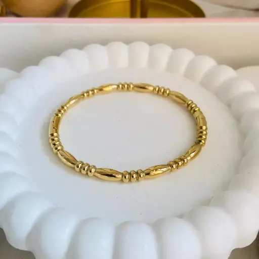 Bubble braid gold filled ring