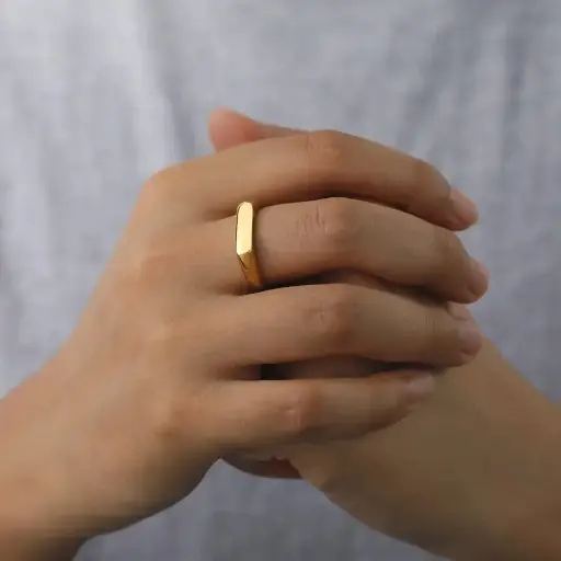 Gold Plated Italian Ring