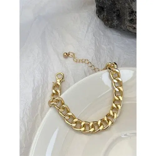 Gold Plated Brass Rope Chain Bracelet