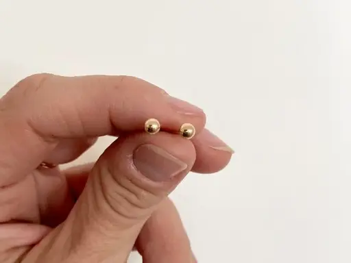 Gold-Filled Ball Stud Earrings