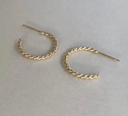 Twisted Hoop Earrings